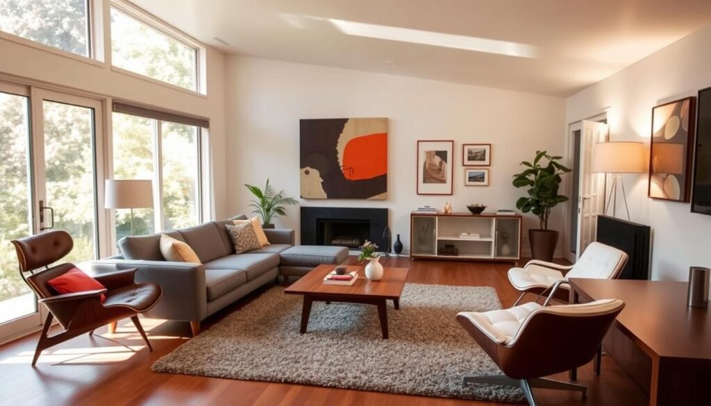 Eichler home styling with Scandinavian design