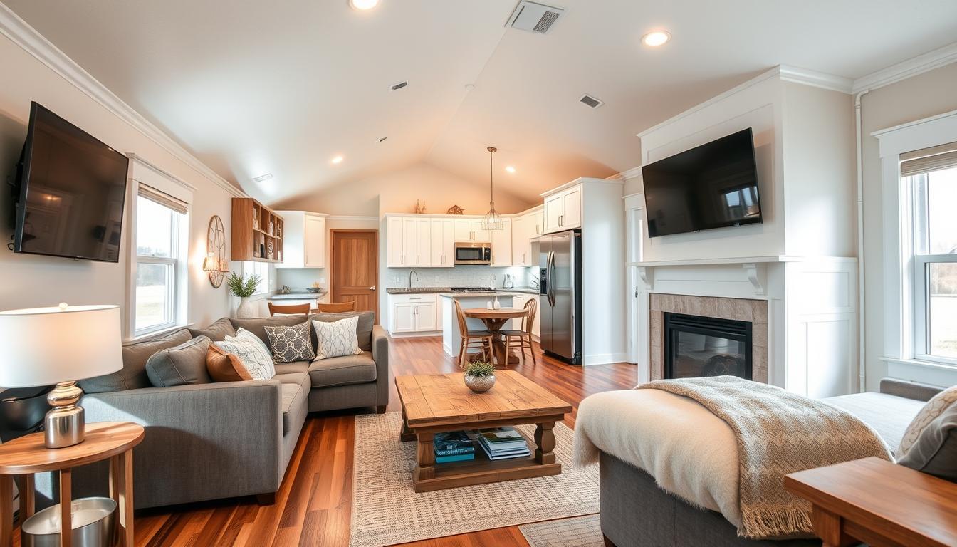 double wide mobile home interior