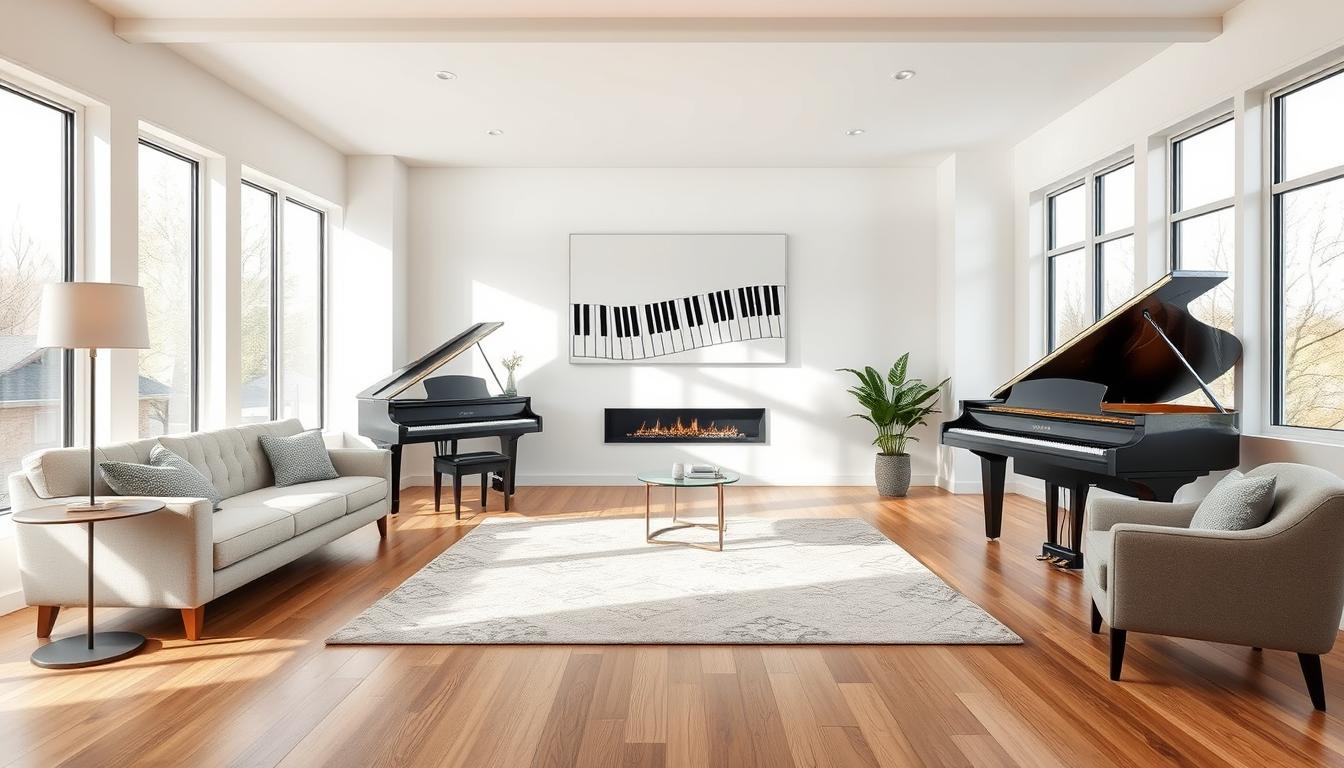home interior piano picture