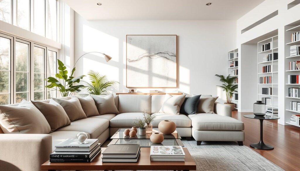 modern home decor with art and accessories
