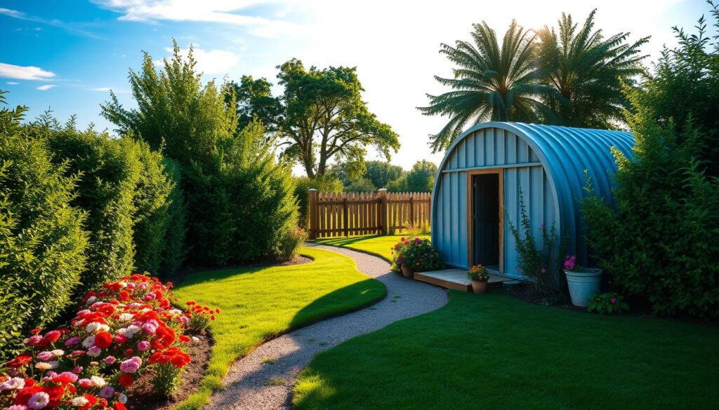 quonset hut landscaping