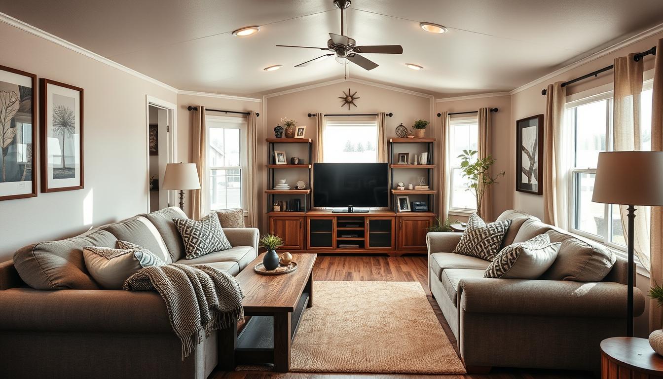single wide mobile home interior