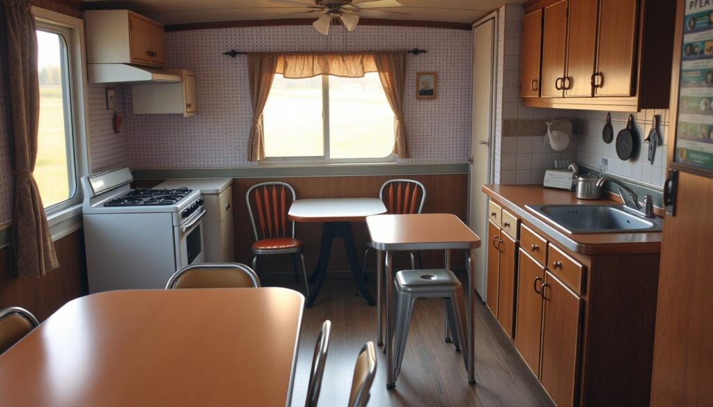vintage mobile home kitchen design